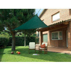 Slnečné plachty TISSÉ / Trojuholník 3x3x3m zelená