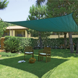 Slnečné plachty TISSÉ / Štvorec 3,6x3,6m zelená